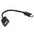 Adaptador cabo Otg Usb 2.0 Type-c Para Celulares Tablets Cor:Preto - Imagem 1