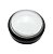 BOTAO ARCADE FLIPERAMA ILUMINADO 100mm - BRANCO - COM RESSALTO (OVAL) - Imagem 1