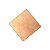 PLACA EM FIBRA COBREADA VIRGEM FACE SIMPLES - 5x5cm - Imagem 1