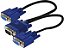 Cabo VGA Macho para 2 VGA Femea 20cm - Imagem 1