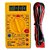 MULTIMETRO DIGITAL DT830D AMARELO COM BUZZER - Imagem 1