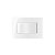 Conjunto Interruptor Simples para móveis 10A 250V Sleek Branco Margirius 15795 - Imagem 1