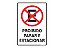 Placa de sinalização em Poliestireno 20x30 Proibido Parar e Estacionar Sinalize 250CE - Imagem 1