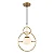 Pendente Globe II Dourado para 1xG9 Orluce OR1170 - Imagem 1