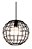 Pendente Jupiter Preto 1XE27 Nacional PD 245¹ - Imagem 1