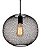 Pendente Saturno Preto 1XE27 Nacional PD 243¹ - Imagem 1