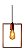 Pendente Signus Ret 1XE27 Cobre Nacional PD 255 - Imagem 4