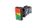 BOTAO PULSADOR DUPLO C/LED NA+NF SOPR- - Imagem 1