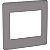 Placa 4x4 6 Postos Axis Grey Schneider Orion S730203224 - Imagem 1