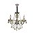 Lustre Valentina com 3 Braços Hevvy SL-5834/H3 CHAMP - Imagem 1