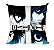 Almofada / Capa Dupla Face com Zíper 26x26cm Death Note L Anime Geek Nerd - Imagem 1