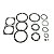 KIT/JOGO DE JUNTA COMPRESSOR W700/ CJ 25 / CJ 30 COM TRAMA - Imagem 1