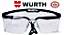Óculos Pro Haste Preta Incolor Würth - Imagem 1