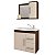 Gabinete Banheiro Vix Amendoa Off White Mgm - Imagem 1