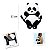 Bolsa Mochila Cabe Celular Pelúcia Urso Panda Fofinho 33 Cm - Imagem 2