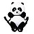 Bolsa Mochila Cabe Celular Pelúcia Urso Panda Fofinho 33 Cm - Imagem 1
