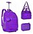 Kit Mochila Estojo Lancheira Rebecca Bonbon Rodinhas Roxo - Imagem 1