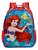 Mochila Costas G Escolar Pequena Sereia Ariel Princesa 11492 - Imagem 1