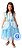 Vestido Fantasia Azul Princesa Cinderela Disney Tam G - Imagem 1