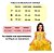 Vestido Infantil Bela Fantasia, Disney A Bela E A Fera Tam M - Imagem 2