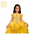 A Bela E A Fera Vestido Infantil Bela Fantasia Disney Tam G - Imagem 1