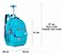 Mochila Rebecca Bon Miçangas Color Pop Lancheira Estojo Azul - Imagem 2