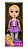 Boneca Bailarina Princesa Rapunzel 38cm - Imagem 1