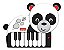 Fisher Price Mini Piano Panda Brinquedo Infantil - Imagem 1