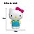 Boneca Infantil Hello Kitty De Vinil Linda 30 Cm - Candide - Imagem 2