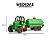 Trator De Brinquedo Verde Agromak C/ Tanque Para Água - Imagem 3