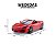 Carrinho Esportivo Vermelho Brinquedo Fast Car Conversível - Imagem 3