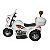 Mini Moto Elétrica De Polícia 3 Rodas Infantil Branco 1046 - Imagem 2