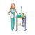 Boneca Barbie Profissões Pediatra Loira C/ Acessórios Mattel - Imagem 1
