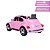Carrinho Elétrico Infantil Fusca Beetle Rosa Volkswagen 12v - Imagem 5