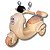 Moto Elétrica Infantil Scooter Lemn 6v - Bege - Imagem 1