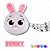 Pelucia Bolofofos Pão De Queijo Coelha Bunny Musical Fun 945 - Imagem 2