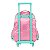 Mochila De Rodinha Rosa Stitch Disney Escolar Luxcel - Imagem 3