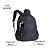 Mochila De Nylon Preta Com Estampa Holográfica 17,5" - Imagem 4