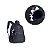 Mochila De Nylon Preta Com Estampa Holográfica 17,5" - Imagem 6