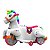 Unicórnio Branco Elétrico Infantil 6v Com Mp3 - Shiny Toys - Imagem 1