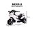 Mini Moto Elétrica Infantil Branca 6v Com 3 Rodas Shiny Toys - Imagem 7