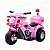 Motocicleta Policial Elétrica Infantil Rosa 6v - Shiny Toys - Imagem 1