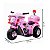 Motocicleta Policial Elétrica Infantil Rosa 6v - Shiny Toys - Imagem 2