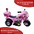 Motocicleta Policial Elétrica Infantil Rosa 6v - Shiny Toys - Imagem 4
