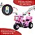 Motocicleta Policial Elétrica Infantil Rosa 6v - Shiny Toys - Imagem 6