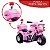 Motocicleta Policial Elétrica Infantil Rosa 6v - Shiny Toys - Imagem 7