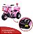 Motocicleta Policial Elétrica Infantil Rosa 6v - Shiny Toys - Imagem 10