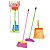 Brinquedo Kit Limpeza Infantil Vassourinha Rodinha E Pázinha - Imagem 2