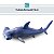 Kit Cartela 5 Animais Marinhos Brinquedo Tubarão Baleia 14cm - Imagem 3