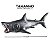 Kit Cartela 5 Animais Marinhos Brinquedo Tubarão Baleia 14cm - Imagem 7